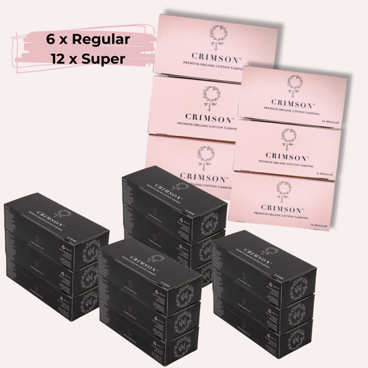 Heavy Flow Tampon Bundle - 12 Month Supply