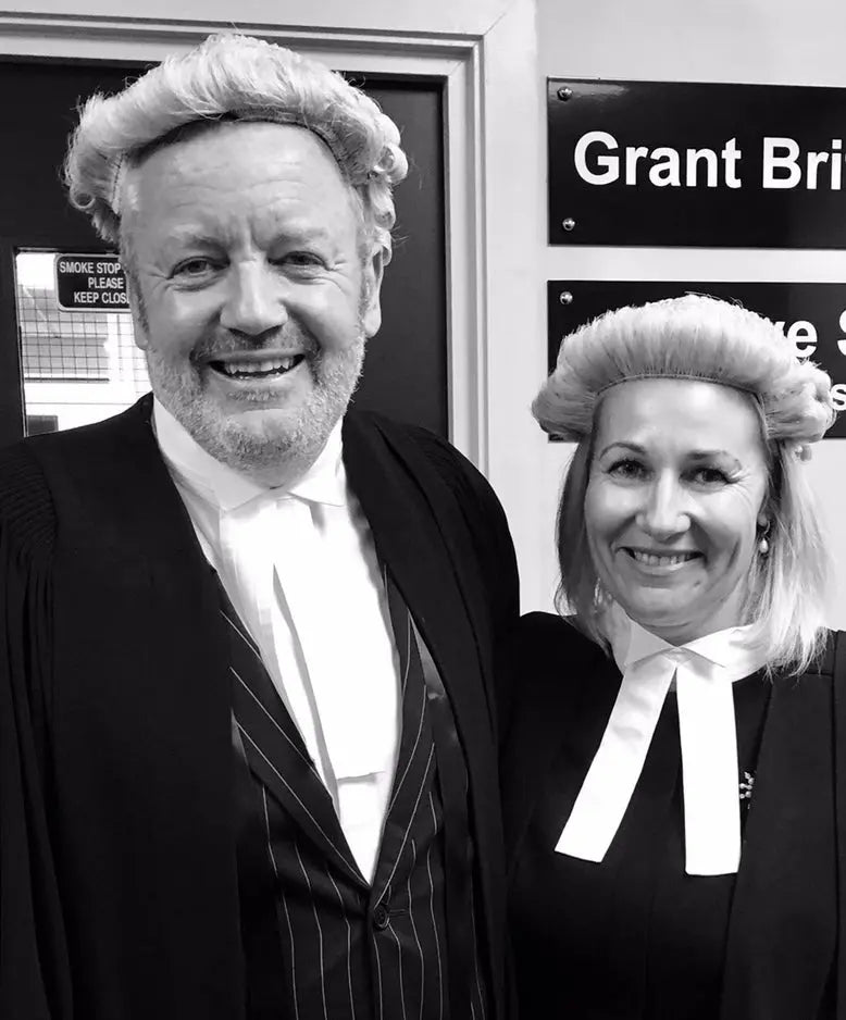 Vicki Scott lawyer, Vicki Scott tampons, organic tampons, period poverty, founder Crimson Organic, Vicki Scott at court, courtroom wig and gown, organic cotton, organic period products, toxic shock syndrome, period products, donate tampons