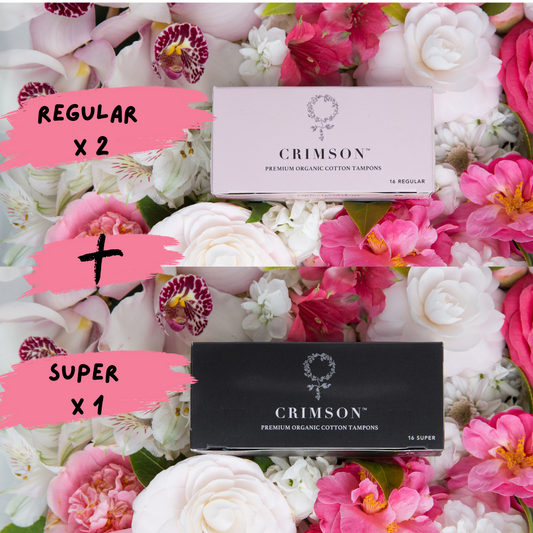 Heavy Flow Bundle  – 2 Month Supply - 2 x super and 1 x regular
