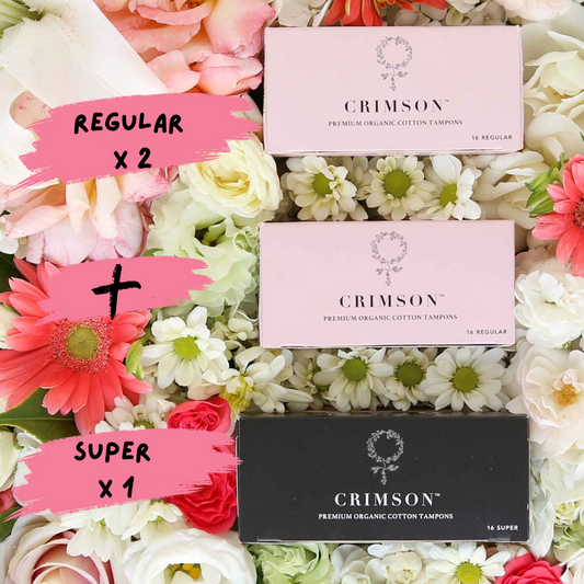 Medium Flow Bundle – 2 Month Supply - 2 x regular and 1 x super