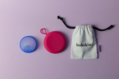 bohokiwi® Menstrual Disc & Round Disc Carrier Case Set