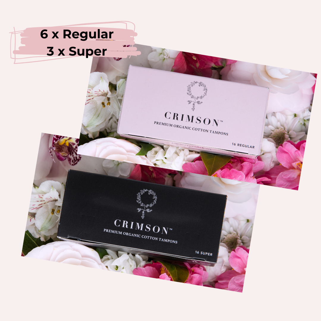 Medium Flow Organic Tampons - 6 Month Supply