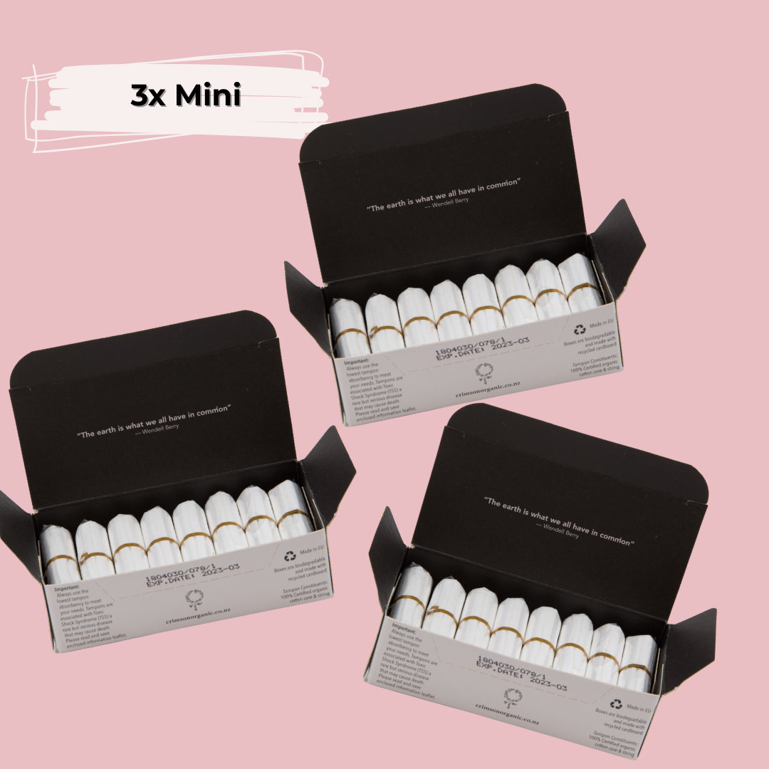 Lightest flow -  3 boxes of Mini Tampons