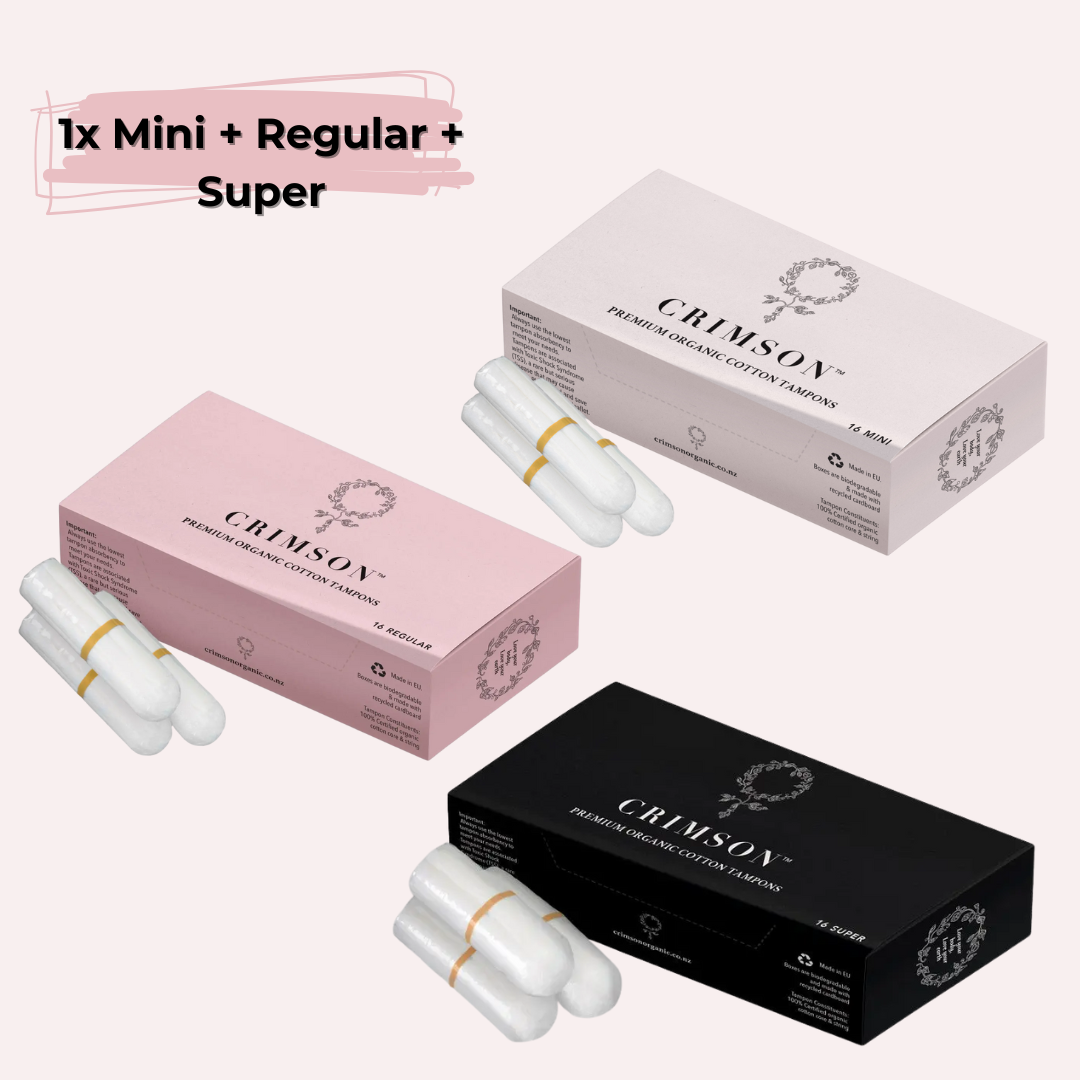 Variable Flow Bundle – 2 Month Supply - 1 x mini, 1 x regular and 1 x super