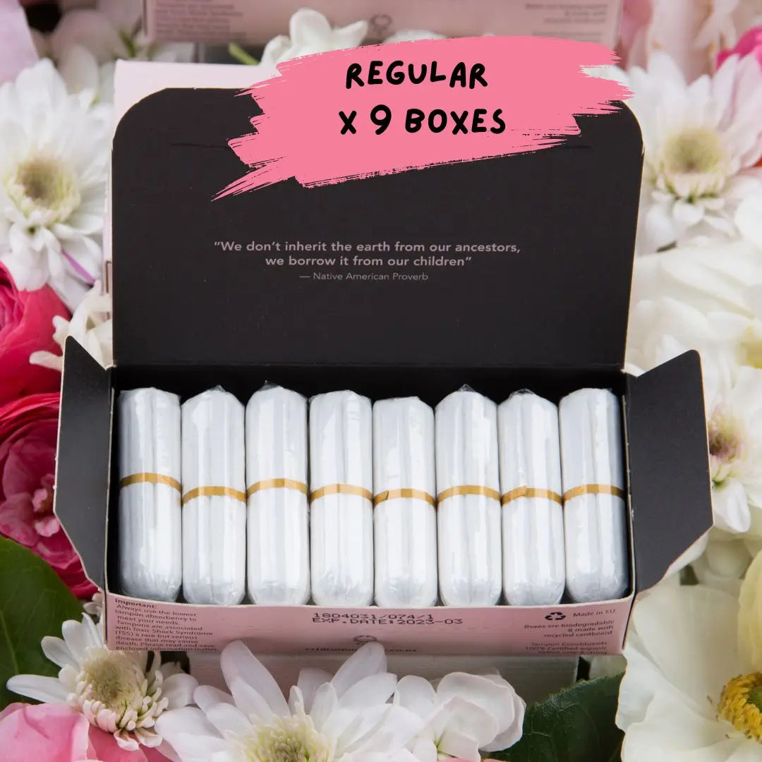 Regular Tampons - 6 Month Supply Crimson
