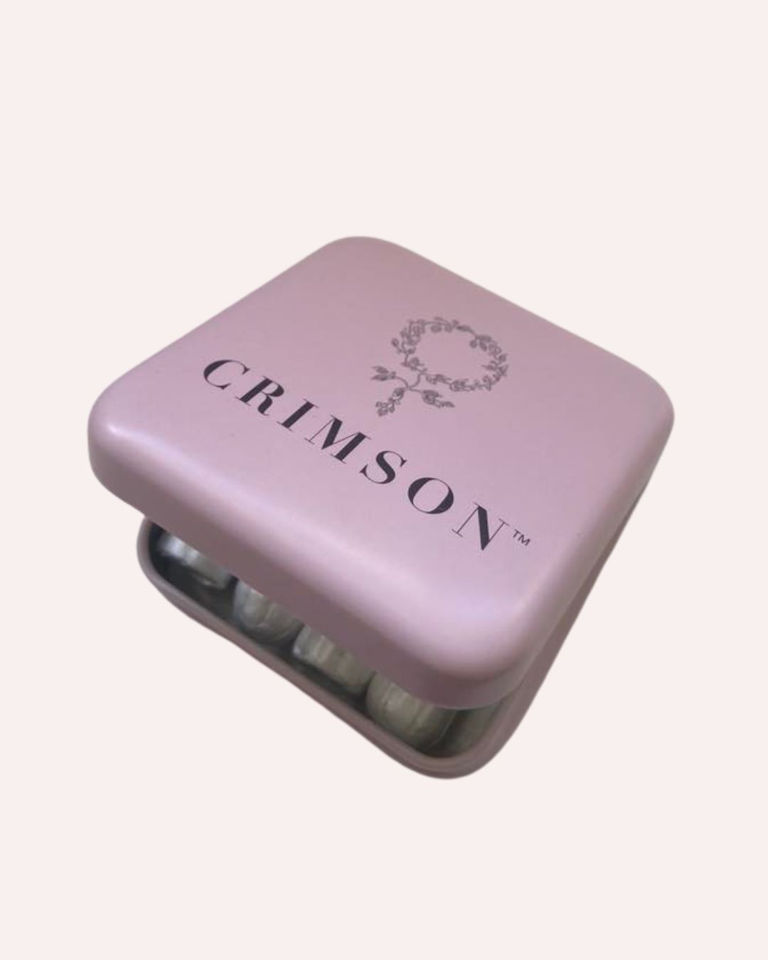 Crimson Compact Tampon Purse Tin Crimson