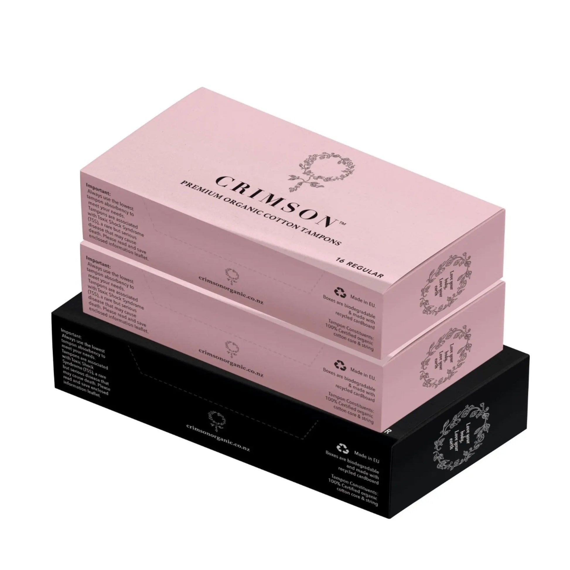 Medium Flow Bundle – 2 Month Supply - 2 x regular and 1 x super Crimson